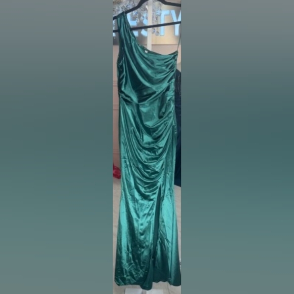 other Dresses & Skirts - Elegant GREEN Satin Gown(S)